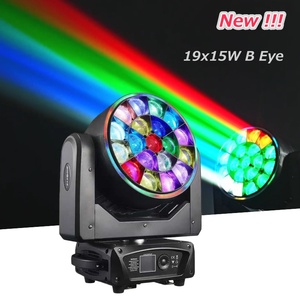 Pixel 19x15w 4en1 Bee Eye Zoom Wash Led Par <span class=keywords><strong>B</strong></span>-eye K10 Cabeza Móvil 19x15 Vatios Beye Light con Tira de LED RGB Efecto Aro Circular - Product Image 1