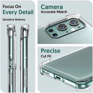 Clair Transparent Étui de Téléphone Antichoc Pour OnePlus 9Pro 9R 7 8 Pro 8T <span class=keywords><strong>7T</strong></span> Pro 6T Cas Pour Un <span class=keywords><strong>Plus</strong></span> Nord 10 100 Housse EN TPU souple - Product Image 4