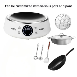 Cuisinière à Induction Concave Électrique Portable OEM 3500W Surface de <span class=keywords><strong>Cuisson</strong></span> à Induction Commerciale à Vitesse Rapide avec Commande à Bouton pour Usage en Cuisine - Product Image 5