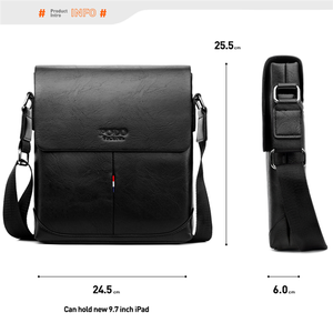 VICUNA <span class=keywords><strong>POLO</strong></span> China Lieferanten 2021 Trend Maßgefertigte Großhandel Schwarze PU-Leder Venenmuster Mode Herren Schlanke Umhängetasche - Product Image 5