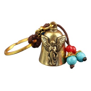 Nuevas campanas antiguas de latón Dingtong, pequeños artículos de bronce, venta al por mayor para puestos callejeros, llaveros para coche, accesorios y adornos. - Product Image 1