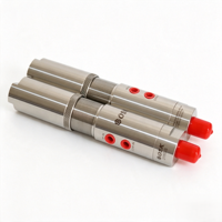 Vanne de régulation de pression pneumatique à trois voies en acier inoxydable SS316 pour contrôle haute température, blocage et purge, OEM pour gaz