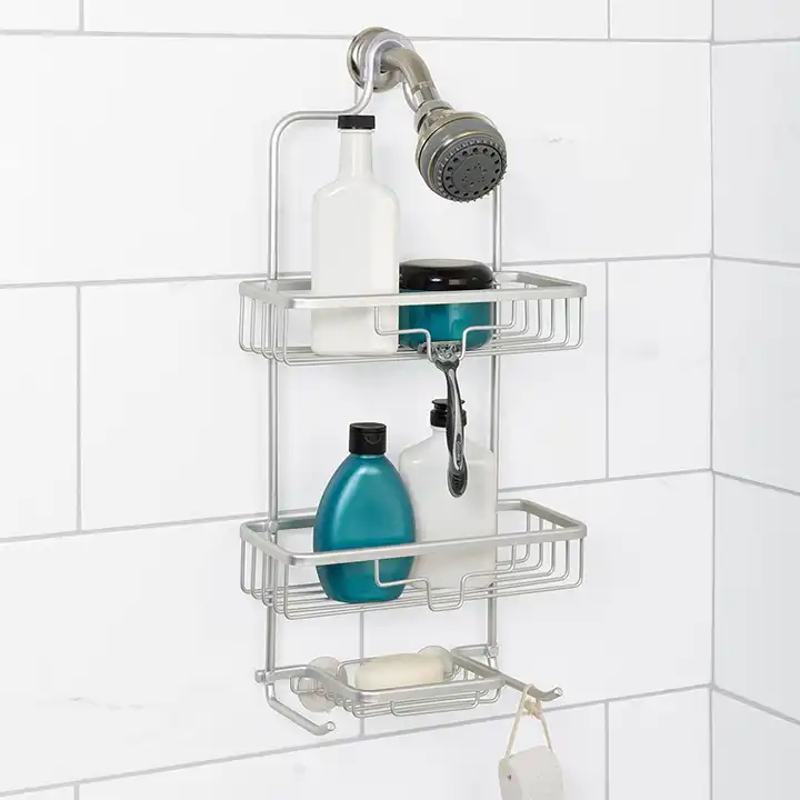 3 tier bathroom shower organizer soap
