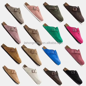 Zuecos de Gamuza para Mujer Birkenstock, Pantuflas Planas Cómodas y de Gran Venta para Invierno, con Puntera Antideslizante para Otoño - Product Image 6