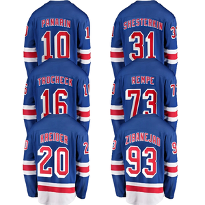 Seragam Jersey Hoki Es Cetak Digital Twill Putih Berkualitas Tinggi OEM Logo Kustom - Pakaian Hoki Tim Kosong untuk Dewasa Unisex 100% - Product Image 1