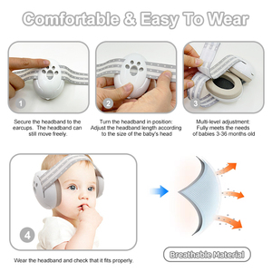 Auriculares Cómodos con Certificación de Reducción de Ruido Más Vendidos para Mejorar el Sueño, <span class=keywords><strong>Orejeras</strong></span> Defensoras de Oído para Bebés, Protección Auditiva para Niños - Product Image 3