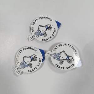 印刷されたカスタム光沢のある防水ステッカー印刷されたビニールダイカットステッカー自己接着製品ラベル衣服用 - Product Image 4