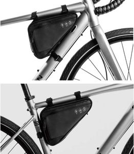 OEM Factory High Reflective Waterproof 1.5L Capacity 600D Oxford+PU Material Multi-function <b>Bicycle</b> <b>Frame</b> Storage Triangle Bag - Product Image 6