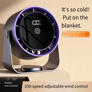 Ventilador de Escritorio sin Aspas de Alta Velocidad, 100 Velocidades, Iluminación, Viento Potente, Batería de Litio de Gran Capacidad para Exteriores y Escritorio - Product Image 4
