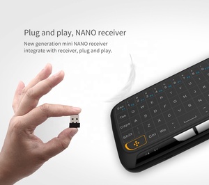 Nhà Máy Trực Tiếp Cung Cấp Mới H18 + Mini Không Dây Đầy Đủ Màn Hình Bàn Phím H18 2.4G Backlit Không Khí Chuột Touchpad Có Thể Sạc Lại Không Thấm Nước - Product Image 6