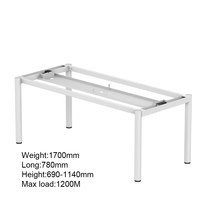 Mobilier de bureau Ergonomique Smart Sit Stand Table Levage Bureau Électrique Hauteur Réglable 4 Jambes Double Moteur Debout Bureau Cadre