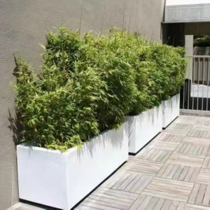 Lớn hình chữ nhật nhà máy nồi lớn sợi thủy tinh Trồng hộp, ngoài trời Sợi Đất Sét xi măng vườn chậu cho nhà máy - Product Image 1