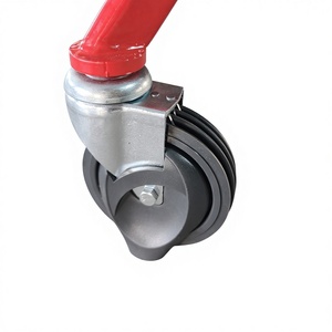 Carrito de Compras de Plástico de Alta Capacidad, 180 Litros, con Asiento para Niños, Color Rojo y Negro, para Supermercado - Product Image 2