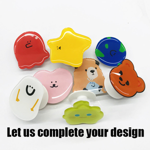 Bán buôn điện thoại chủ từ biểu tượng tùy chỉnh Thần Tài Spinner ổ cắm rõ ràng Acrylic trống phim hoạt hình 3D dễ thương Grip xoay poppings - Product Image 3