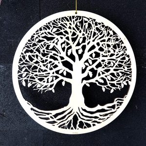 <span class=keywords><strong>Arbre</strong></span> <span class=keywords><strong>de</strong></span> <span class=keywords><strong>vie</strong></span> en <span class=keywords><strong>bois</strong></span> géométrie sacrée mur Art symbole spirituel Yoga méditation méditation décor pendaison <span class=keywords><strong>de</strong></span> crémaillère cadeau - Product Image 3