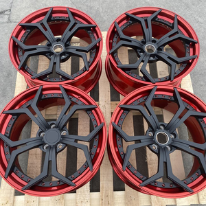 ล้อฟอร์จ XINLAI แบบสั่งทำพิเศษ สีแดง ขอบลึก 2 ชิ้น ขนาด 18-22 นิ้ว 5x112 5x120 สำหรับการประกอบชุดแต่งสมรรถนะสูงแบบขอบลึก - Product Image 5