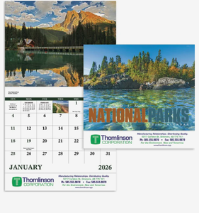 Calendarios Personalizados 2027 <span class=keywords><strong>de</strong></span> los Parques Nacionales Canadienses, Encuadernados con Grapa, Regalo Promocional con Logotipo Personalizado, Venta al Por Mayor Premium - Product Image 3