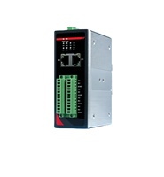 Ordinateur industriel embarqué compact sans ventilateur, montable sur rail DIN, en aluminium, avec fixation VESA, haute stabilité
