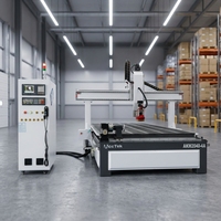 Fresadora CNC de 4 Ejes de Alta Resistencia 2000*4000mm 1325 con Eje Rotatorio Lateral para Tallado de Madera, Metal, Espuma y Acrílico