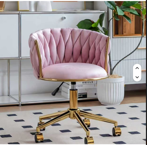 Fauteuil de luxe doré avec accents, design moderne et populaire, idéal pour la maison, le bureau, la loisirs, la salle de maquillage, la chambre à coucher, la salle de dressing et le salon. - Product Image 2