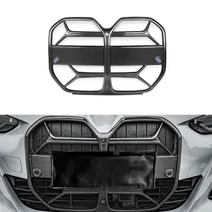 2021 year+ I4 G26 dry carbon glossy black front grille of G26 Bumper grille kidney grille of I4 front bumper girlle wirhout ACC