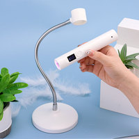 9w Noir Portable Usb Rechargeable Mini 365nm Uv Led Lampe à Ongles Gel Séchoir à Ongles Flash Durcissant pour Gel Doux Conseils Gel