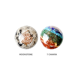 Cuentas de esfera de piedras preciosas naturales de 52 MM, bola lisa de meditación Reiki, negro, azul, púrpura, verde, patrón redondo, cuentas sueltas, cristal de piedra - Product Image 2