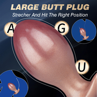 Plug anal géant en silicone pour massage de la prostate, étanche et portable. Jouet sexuel anal pour couples, hommes et femmes.