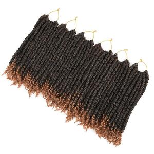 Extensions de cheveux synthétiques pré-tressées Water Wave pour femmes, Passion <span class=keywords><strong>Twist</strong></span>, cheveux à crocheter, vente chaude - Product Image 3