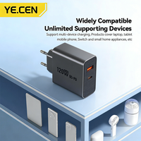 Chargeur compatible avec la norme européenne 120W en nitrure de gallium, adapté à Xiaomi, Redmi, OPPO, OnePlus, Realme, Huawei, Honor, VIVO