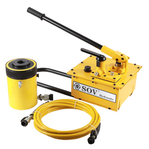 Pompe à huile hydraulique manuelle en acier Enerpac 10000 Psi, support OEM personnalisé pour cylindre de 50-100T - Product Image 2