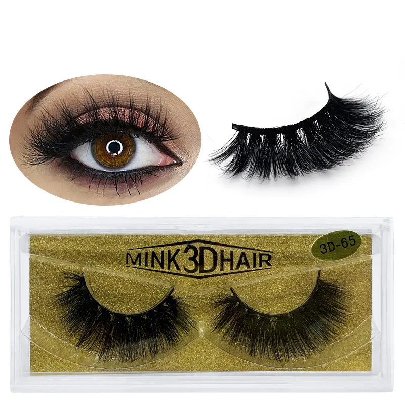 35Mm Mink Eyelash Fluffy 3d Mink Lashes ขายส่ง3d Mink Eyelashes