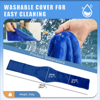 Compresse chaude/froide World Bio pour soulager les douleurs au cou et aux épaules, coussin chauffant avec fonction anti-stress (51x46cm)