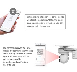 Nâng Cấp Mới 5W 4MP Năng Lượng Mặt Trời Bảng Điều Khiển Ngoài Trời Wifi An Ninh Máy Ảnh Năng Lượng Mặt Trời Powered 24/7 Ptz Camera Giám Sát PIR Phát Hiện Chuyển Động - Product Image 4