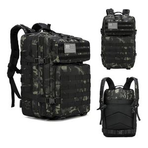 Low MOQ 900D Oxford Hiking <b>Backpack</b> 45L Molle Pouch Assault Pack Camping OEM Tactical <b>Backpack</b> - Product Image 1
