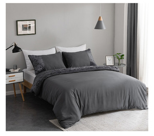 Ensemble de housse de <span class=keywords><strong>couette</strong></span> en polaire légère et moelleuse avec taie d'oreiller, 3 pièces - Product Image 4