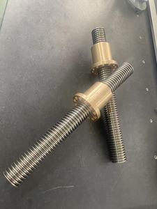 <strong>Trapezoidal</strong> Lead Screw &amp; Nut Set | TR40X6 | Stainless Steel / Brass | Linear Motion Utilization - Product Image 3