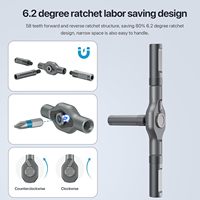 Nouveau Kit d'outils de précision DIY 2026 avec mini tournevis à cliquet magnétique 24-en-1, poignée en plastique chromé, amovible et auto-assemblable, OEM
