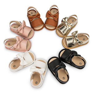 Sandalias de verano para bebés de 0 a 18 meses, zapatos para caminar con lazo, sandalias transpirables para bebés pequeños, sandalias para bebés recién nacidos de 1 año - Product Image 1