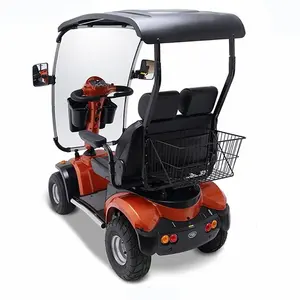 Hot Selling Long Range 4 Wheel Covered Electric Mobility Scooters For Elderly