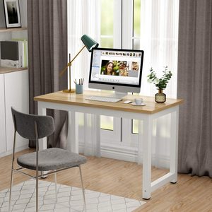 YQFOREVER Wooden Computer Office <strong>Small</strong> <strong>Desk</strong> Gaming Table Study Writing Table Modern Simple Style <strong>PC</strong> <strong>Desk</strong> with Metal Legs - Product Image 4