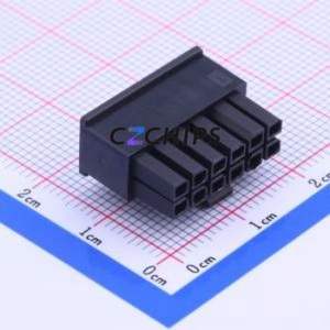 HX30002-12P Housing (Wire-to-Board / Wire-to-Wire) P=3mm Connector ( Jack Structure: 2x6P )( Pitch: 3mm )( Row Spacing: 3mm ) - Product Image 2