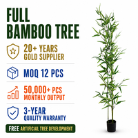 Plante artificielle en bambou, feuilles vertes, arbre décoratif, feuillage d'intérieur, fournisseur pour réceptions, bureaux, cafés, lieux de mariage
