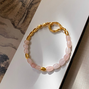 Bracciale di Lusso in Ottone Placcato Oro 18K con Cristalli Colorati e Perline Multicolore in <span class=keywords><strong>Ossidiana</strong></span>, <span class=keywords><strong>Gioielli</strong></span> da Donna all'Ingrosso - Product Image 5