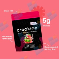 Gummies de créatine à marque privée SUNI, favorisent la croissance musculaire chez l'adulte, saveur pastèque, gummies énergétiques à la créatine pour la croissance musculaire