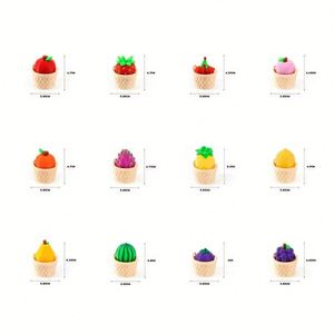 Pendentif EDC promotionnel en forme de panier de fruits, jouet anti-stress imprimé en 3D, pour la décompression, cadeau de bureau portable - Product Image 2