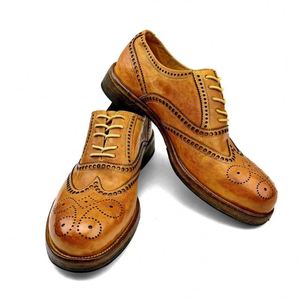 Zapatos Casuales de Oficina para Hombre Goodyear Craft 2025, de Cuero Genuino, con Cordones, Duraderos, Ligeros, Antideslizantes, Transpirables, con Diseño de Puntos - Product Image 6