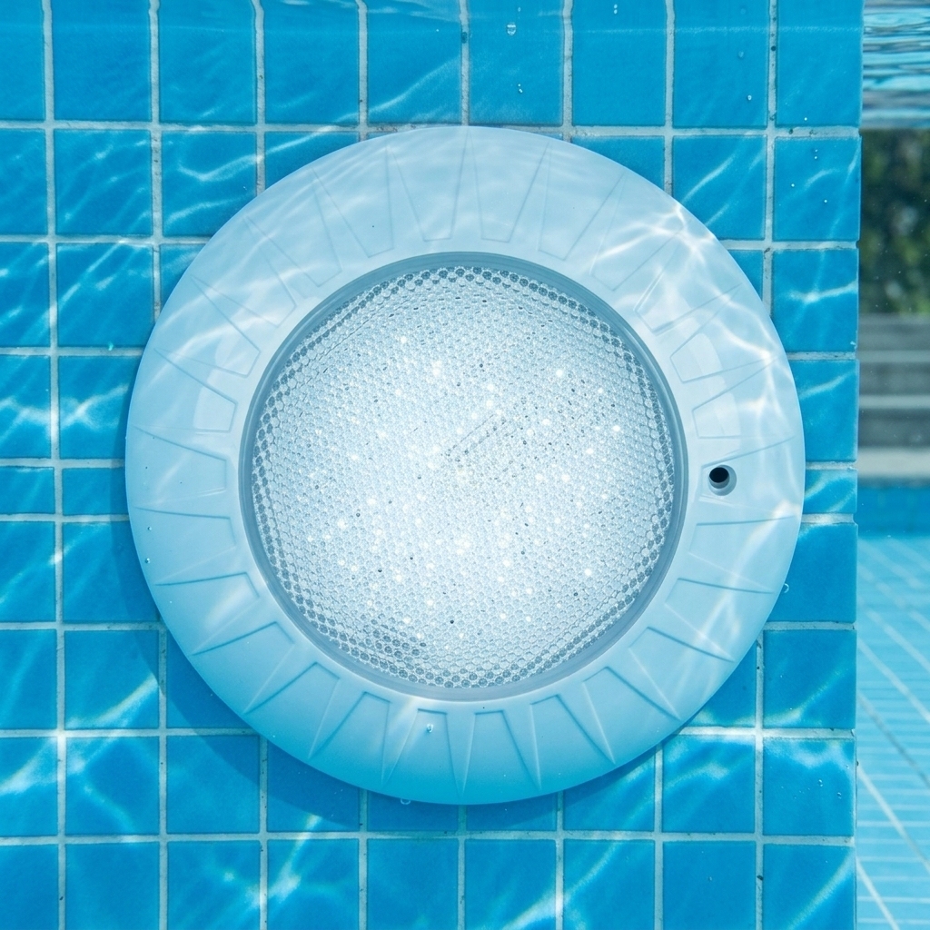 Small Size Dia 230 12W High Power LED Underwater Swimming Pool Light IP68 Rated 3500K Warm White Ra80 AC/DC 12/24V 30000 Hours