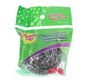 Prix de gros avantageux pour éponge à récurer en acier inoxydable de qualité supérieure 35gr, prix d'usine <span class=keywords><strong>WhatsApp</strong></span> - Product Image 1