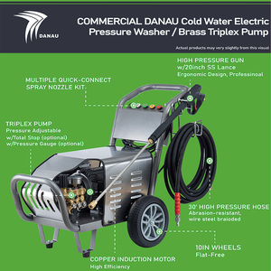 DANAU Pembersih Tekanan Tinggi 3000 Psi <span class=keywords><strong>200</strong></span> Bar Easy Pump Power Electric Garage Car Jetwash <span class=keywords><strong>Nettoyeur</strong></span> <span class=keywords><strong>haute</strong></span> <span class=keywords><strong>pression</strong></span> pour allées - Product Image 5